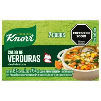 Caja de Caldos Knorr Verdura x 24 unidades x 2 cubos