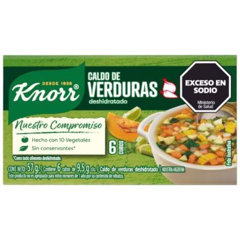 Cajita de Caldos Knorr Verdura x 6 cubos