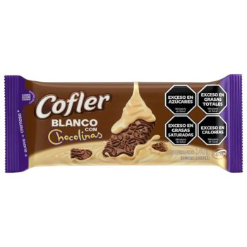Cofler Blanco con Chocolinas x 140 gramos