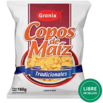 Copos Maiz sin Azucar Granix x 160 gramos