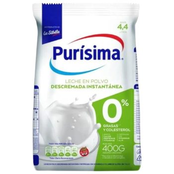 Leche Polvo Pouch Des Purisima x 400 gramos