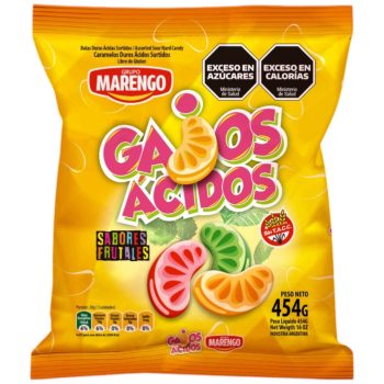 Caramelos Gajitos Acidos Marengo x 454 gramos