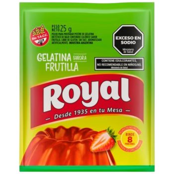Gelatina Royal Frutilla Light x 25 gramos