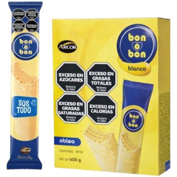 Pack de 10 unidades de Oblea Bon O Bon Blanco x 30 gramos