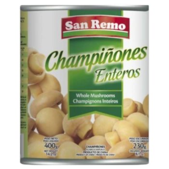 Champignones San Remo Entero x 400 gramos