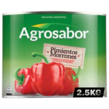 Pimientos Morron Agrosabor x 2,5 kilogramos