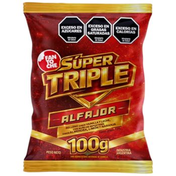 Alfajor Fantoche Triple DDL x 100 gramos