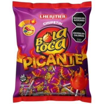Chupetin Bola Loca Picante x 24 unidades