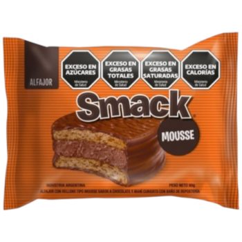 Pack por 3 unidades de Alfajor Smack Mousse x 50 gramos