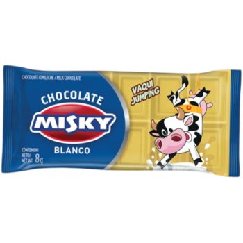 Cajita Chocolate Misky Blanco x 20 unidades x 8 gramos