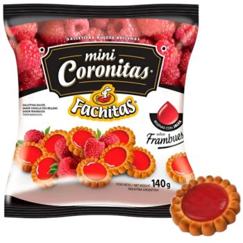 Minicoronitas Frambuesa x 140 gramos
