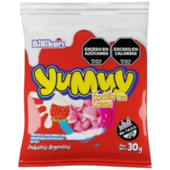 Gomas Yummy Frutilla C/Crema x 12 unidades