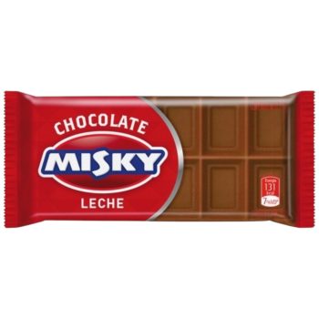 Caja de Chocolate Celofan Misky Leche x 25 gramos