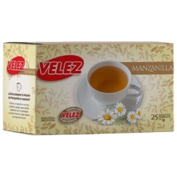 Te Manzanilla Velez x 25 unidades