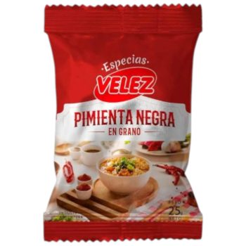 Pimienta Negra Grano Velez x 25 gramos