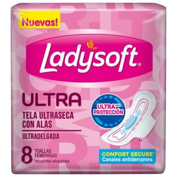 Toallas Femeninas Ladysoft Ultra x 8 unidades