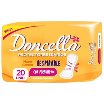 Protectores Doncella Perfume Naranja x 20 unidades