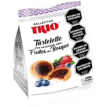 Trio Tartelette Frutos Bosque x 350 gramos