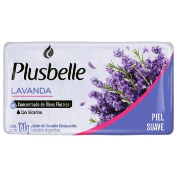 Pack por tres Jabon de Tocador Plusbelle Lavanda x 120 gramos