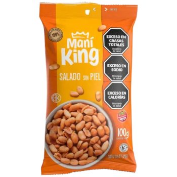 Mani King Salado sin Piel x 100 gramos