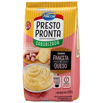 Polenta Presto Pronta Panceta y Queso x 250 gramos